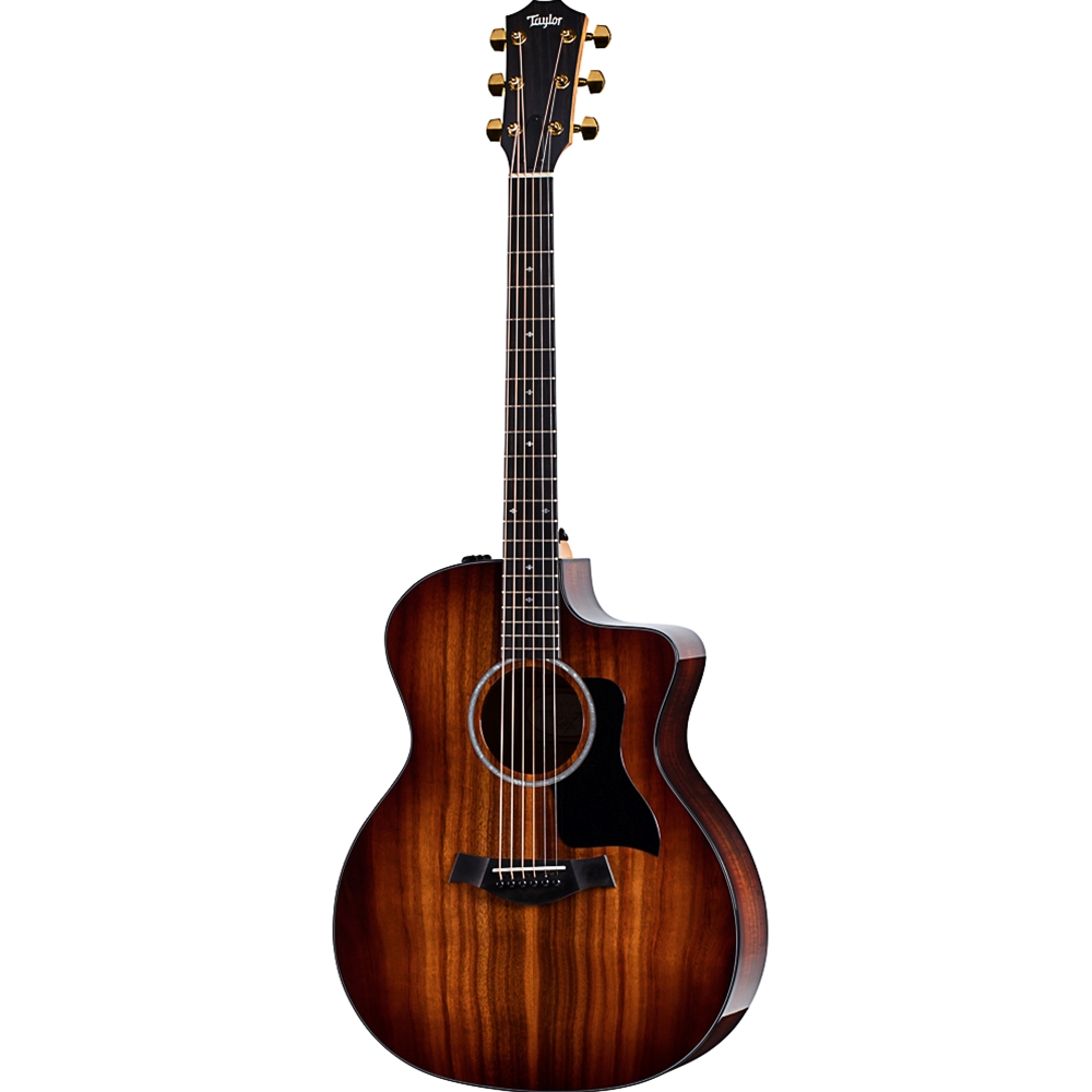 Taylor  224CE-K DLX Deluxe Acoustic-Electric Guitar, Koa/Koa with Gold Hardware Shaded Edgeburst, w/ Deluxe Hardshell Case